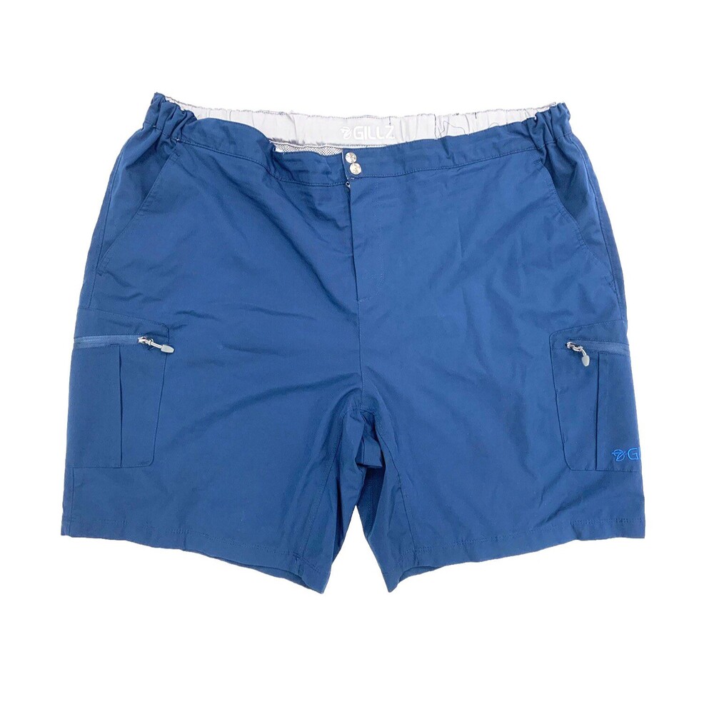 Gillz Crossover Hybrid Swim Shorts Men Size 2XL Blue Zip Pocket Fishing Outdoor